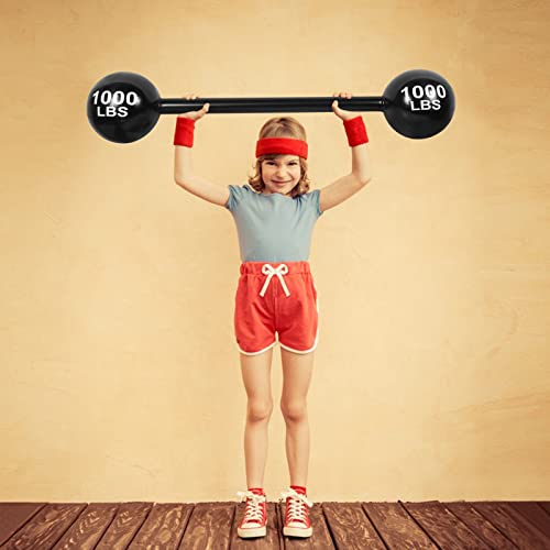 Giant Inflatable Dumbbell Barbell,Funny Carnival Circus Decorations Birthday Halloween Strongman Party Decorations Fake We...