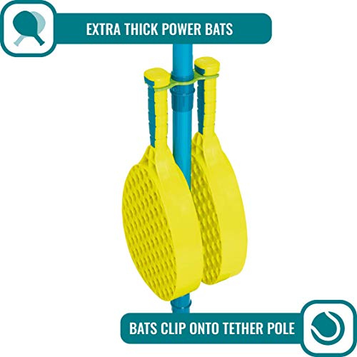 PRO Swingball – All Surface Portable Tether Tennis Set – Ages 6+ Blue/Yellow, One Size