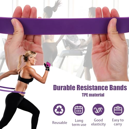 Wanmu 5Pcs Resistance Bands, Pull Up Assist Bands, Exercise Bands, Workout Bands, Resistance Bands Set Fitness, Training, ...