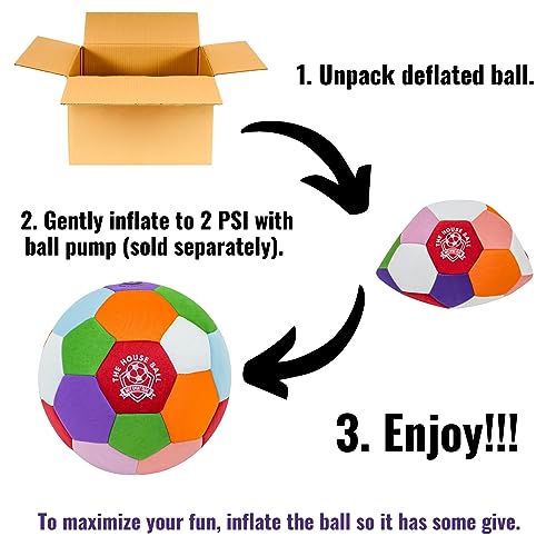 The House Ball - The Original Soft and Safe Indoor Soccer Ball Size 4 Created for Inside Your Home and Yard - Fun Soccer G...