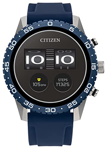 Citizen CZ Smart PQ2 44MM Sport Smartwatch with YouQ App with IBM Watson® AI and NASA research, Wear OS by Google, HR, GP...