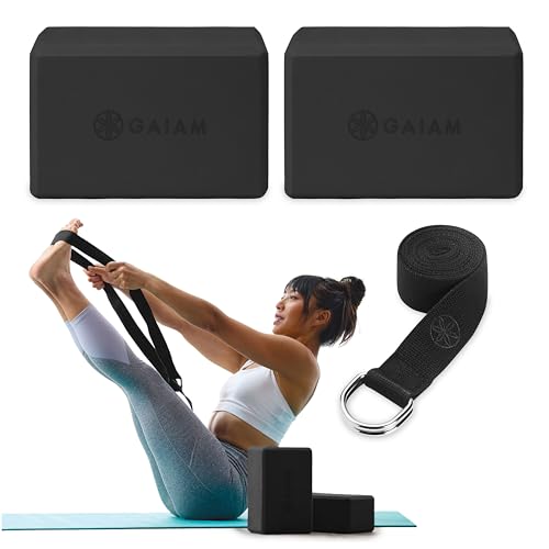 Gaiam Yoga Block - Supportive Latex-Free Eva Foam - Soft Non-Slip Surface with Beveled Edges for Yoga, Pilates, Meditation...