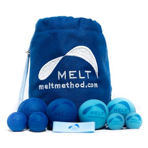 MELT Method Hand & Foot Therapy Ball Kit w/ Sensory FasciaPoint - Therapy Massage Ball Set and Massage Roller for Plantar ...