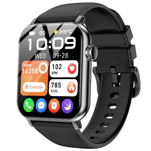 Smart Watches for Men Women, 1.83" HD Touchscreen with Bluetooth Calling, IP68 Waterproof Fitness Tracker, 120+ Sport Mode...