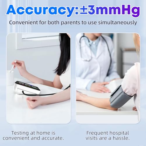 GUAEVER Blood Pressure Monitor Rechargeable Upper Arm Blood Pressure Monitors for Home Use Large Screen Bp Machine with 8....