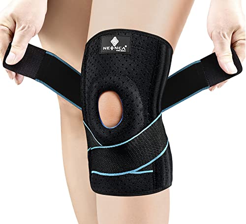 NEENCA Knee Brace for Knee Pain, Adjustable Knee Support with Patella Gel Pad & Side Spring Stabilizers, Knee Wrap for Art...