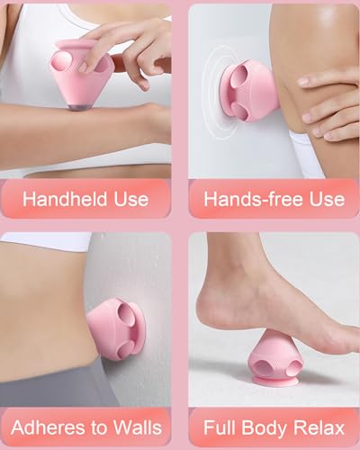 Asinhe Vibrating Massage Ball with Heat & Suction Cup, Self-Massage Tool for Deep Tissue Muscle Relief, Hands-Free Physio ...