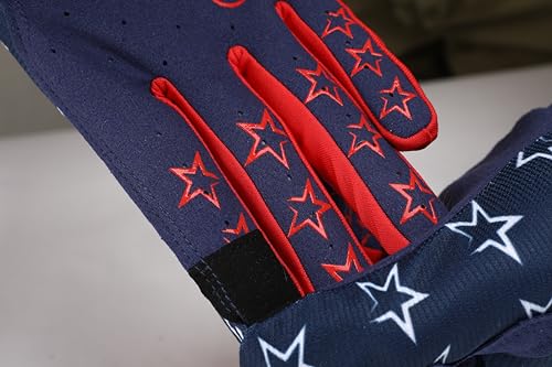EXCEREY Star Motorcycle Bicycle Full Finger Off-Road Racing Gloves Outdoor Sports for Men Women & Mountaineering