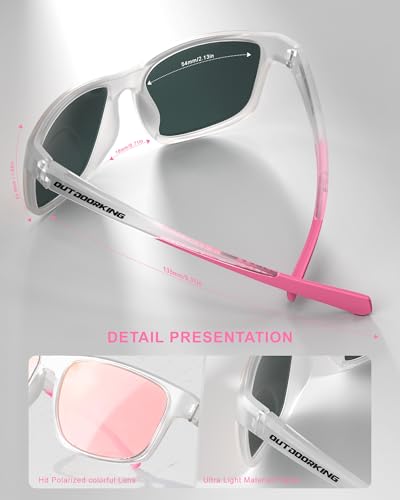 OUTDOORKING Sport Polarized Sunglasses For Women, UV400 Protection, Ideal For Cycling, Golf, Hiking, Pickleball, Running