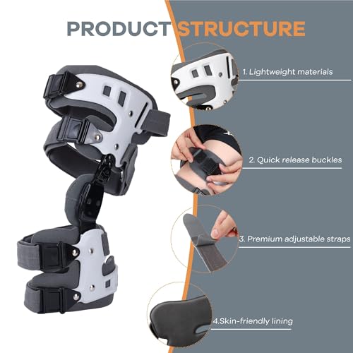 Tairibousy OA Unloader Knee Brace, OA Knee Brace Medial or Lateral Osteoarthritis Unloader Knee Support for Arthritis Pain...