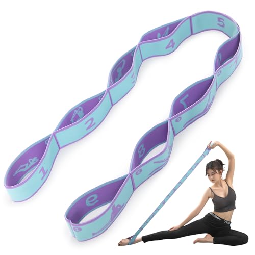 Yoga Straps for Stretching Strap Elastic for Physical Therapy Dance Yoga Pilates Gymnastics Exercise Flexible Pilates Stre...