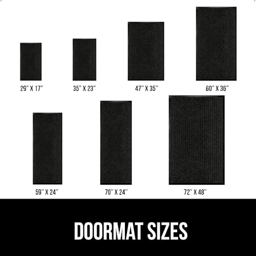 GORILLA GRIP Waterproof Traffic Guard Door Mat, Heavy Duty Entryway Mats, Strong Backing Commercial Utility Rugs for Offic...