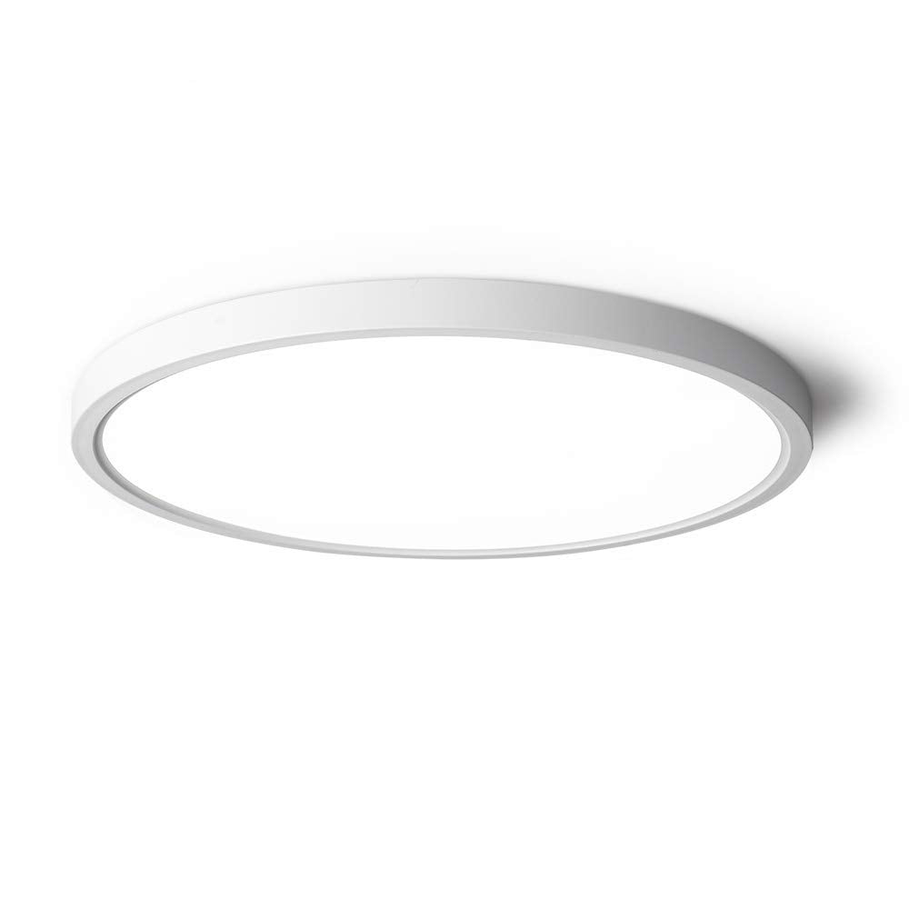 TALOYA LED Ceiling Light Flush Mount, 15.8 Inch, 24W, White, 3 Color Temperatures (3000K/4000K/6000K), Model MO