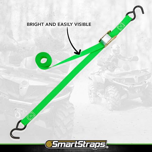 SmartStraps 10-Foot Cambuckle (4pk) 900 lbs Break Strength, 300 lbs Safe Work Load– Tie Down Fragile and Lighter Loads for...