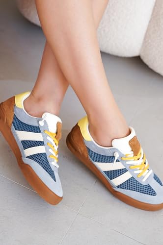 Project Cloud Genuine Leather Casual Sneakers for Women - Memory Foam Insoles Lace-Up Womens Shoes & Lightweight Women's F...