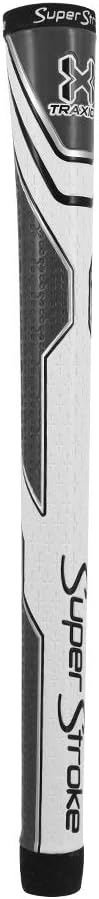SuperStroke Traxion Tour Golf Club Grip, Midsize, Advanced Surface Texture Improves Feedback and Tackiness and Even Hand Pressure, Black/Gray