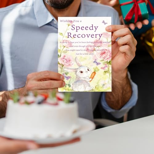 FANCYLUCKY Funny Get Well Cards for Women, Humor Speedy Surgery Recovery Card Gifts for Friends Family Colleagues, Get Wel...