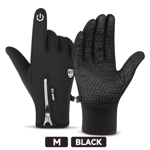 Outdoor Cold and Windproof Sports Gloves, Cold Touch Screen Anti-Slip Waterproof Windproof Suitable for Cycling and Skiin...