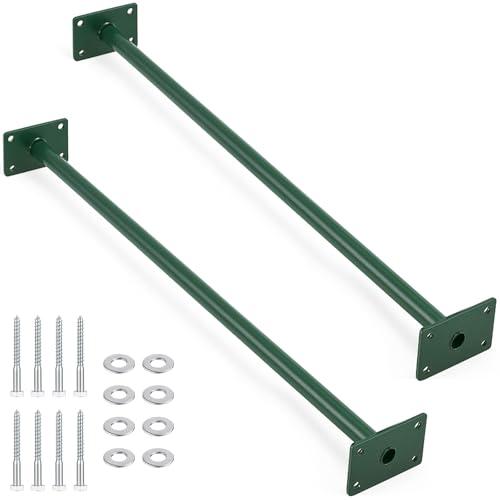 Zonon 2 Pcs Heavy Duty Outdoor Pull up Bars Heavy Strength Training Chin up Bars for Home Gyms Full Body Exercise Support ...