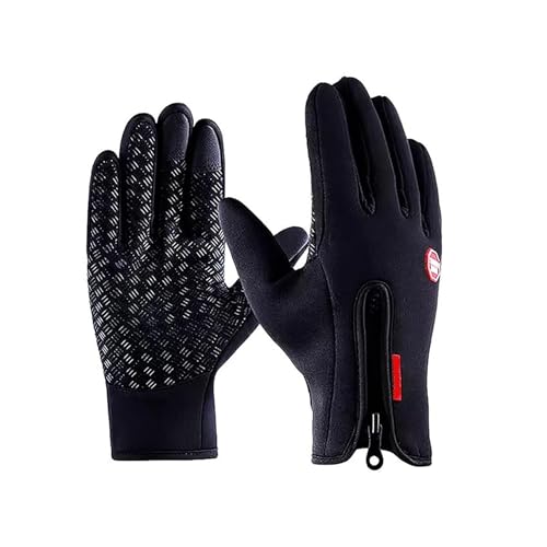 Solana Gear Thermo Gloves, Windproof Cold Weather Motorcycle Riding Bicycle Cycling Hiking Touch Screen Anti-Slip Winter S...