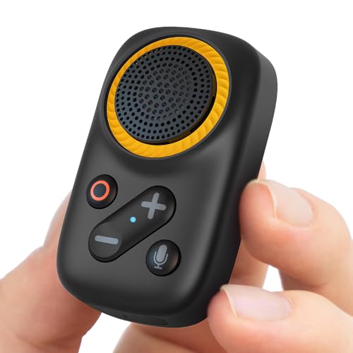 Ainostone Wearable Bluetooth Speaker Built in Mics for Hands Free Call/Voice Assistant Clip on Portable Small Wireless Spe...