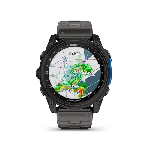 Garmin D2™ Mach 2 – 51 mm, Premium Aviator Smartwatch with GPS, Advanced Flight Maps, LED Flashlight, Built-in Microphone/...
