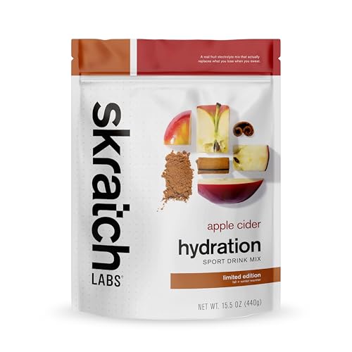 Skratch Labs Hydration Powder | Sport Drink Mix | Electrolytes Powder for Exercise, Endurance, and Performance | Apple Cid...