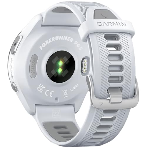 Garmin Forerunner® 965 Running Smartwatch - Whitestone and Powder Gray