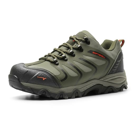 NORTIV 8 Men's Low Top Waterproof Hiking Shoes Trekking Trails Outdoor Work Shoes