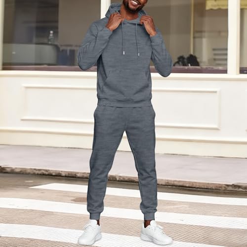 lopmou Track Suits Mens Sweatsuits 2 Piece Set Hoodie and Sweatpants Jogging Suits for Men Casual Running Sweat Suit Sets