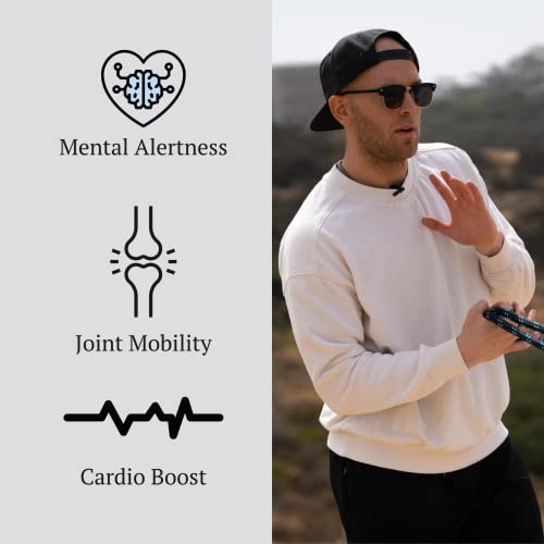 Flow Rope Exercise Jump Rope – 500g (1.10lb) Weighted Flow Jump Rope for Cardio, Boxing, HIIT & Upper Body Fitness – Adjus...