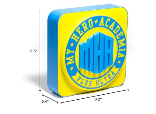 Numskull My Hero Academia Lamp Wall Light - Ambient Lighting Gaming Accessory For Bedroom  Home  Study  Office  Work - Official My Hero Academia Merchandise