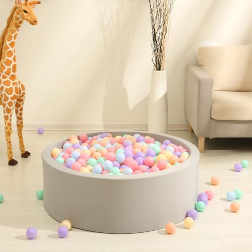 GOGOSO Ball Pits Balls for Toddlers Pack of 50 100 200 Plastics Shape Ball Non-Phthalate Non-BPA Non-Toxic 2.2-Inch Crush ...