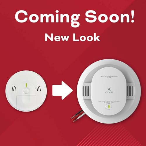 Kidde Smoke & Carbon Monoxide Detector, Hardwired, Interconnect Combination Smoke & CO Alarm with Battery Backup, Voice Alert, Pack of 2