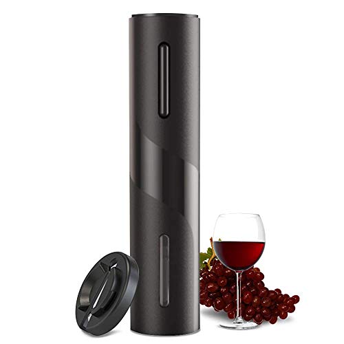 COKUNST Electric Wine Opener, Battery Operated Wine Bottle Openers with Foil Cutter, One-click Button Corkscrew Remover fo...