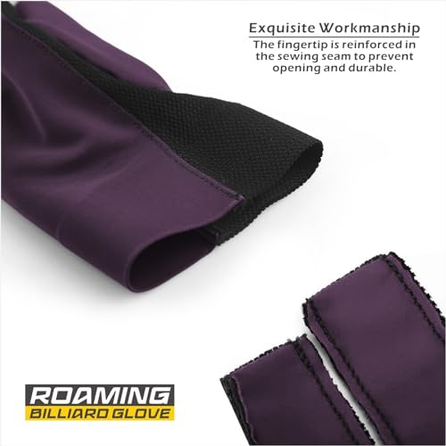 Roaming Billiard Shooters Carom Pool Snooker Cue Sport Glove Fits on Left or Right Hand for Men Women