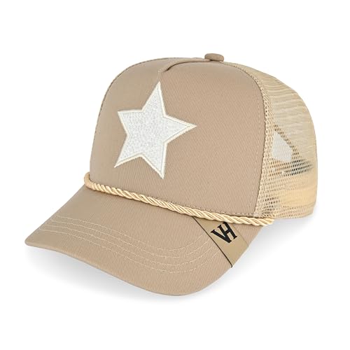 VINTAGE HAVANA Trucker Hats Women | Mesh Adjustable Snapback Hat | Men & Women Cute Trendy Fashion Baseball Cap