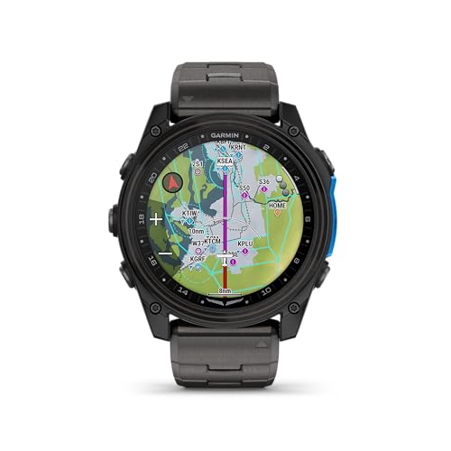 Garmin D2™ Mach 2 – 51 mm, Premium Aviator Smartwatch with GPS, Advanced Flight Maps, LED Flashlight, Built-in Microphone/...