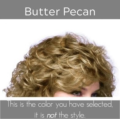 Noriko Angelica Synthetic Wig by Rene of Paris and Wig Lift Comb - Butter Pecan - Bundle 2 Items