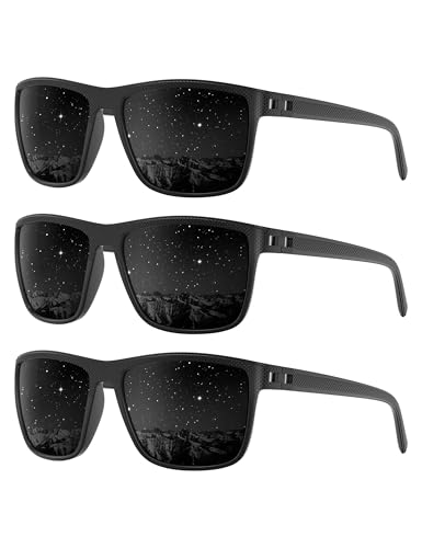 Foliful Polarized Sunglasses Men Women, Mens Sunglasses Lightweight UV Sun Glasses for Fishing Driving Golf