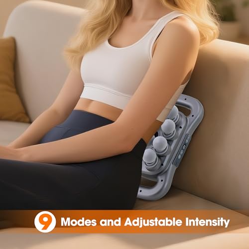 GAXEZO 16 Head Massage Gun Set, Deep Tissue Percussion Massager, 2600mAh Electric Massage Tools with 9 Styles & Levels, Da...