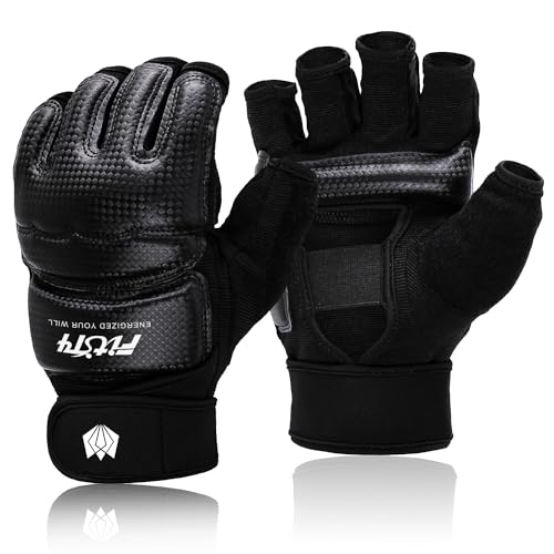FitsT4 Sports Half Mitts MMA UFC Training Boxing Punch Bag Martial Arts Gloves