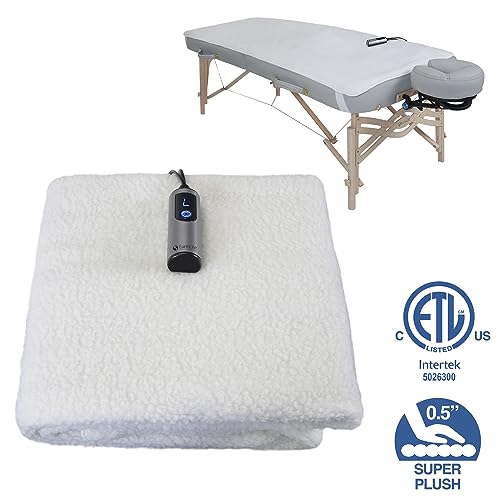 EARTHLITE Massage Table Warmer & Fleece Pad (2in1), ETL Certified, 3 Heat Settings, 13ft Cord/Heating Pad / 1 Year Replace...