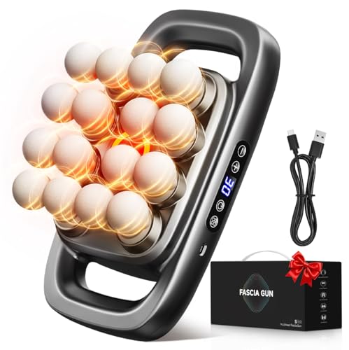 2026 New 16-Head Deep Tissue Percussion Massage Gun – Quiet Muscle Massager for Full Body, Up to 30 Intensity Levels, Cord...