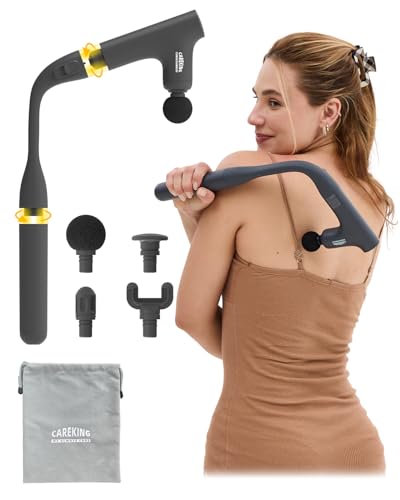 CAREKING WE ALWAYS CARE Convertible 3-in-1 Massage Gun Deep Tissue with Extended Handle, Back Pain Relief Percussion Muscl...