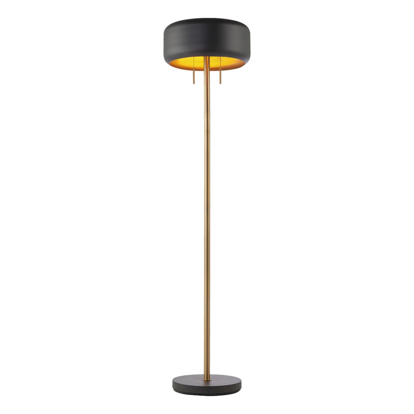 Globe Electric Floor Lamp, Metal Construction, Dark Gray, Model 67346, Stylish Design For Modern Spaces
