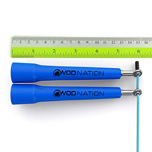 WOD Nation Adjustable Speed Jump Rope For Men, Women & Children - Blazing Fast Fitness Skipping Rope Perfect for Boxing, M...