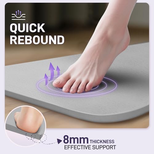 Foldable Yoga Mat for Travel 72"x 32"x 0.32"Inch, 8mm Thick Folding Exercise Mat, Outdoor Non-slip Pilates Mat for Women &...