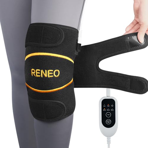 RENEO Electric Heating Pad for Knee Relief, Auto Shut-Off Wearable Knee Wrap, Elbow Heated Brace with Support, Discomfort ...