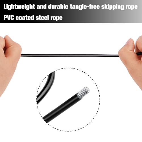 BLEUM CADE Adjustable Jump Rope, Skipping Rope with Ball Bearings, with Foam Handles for Fitness, Home Exercise & Slim Bod...